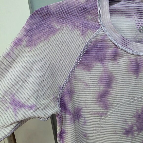 Lululemon Tie Dye Long Sleeve Shirt Women’s 6 Purple White - Picture 7 of 12